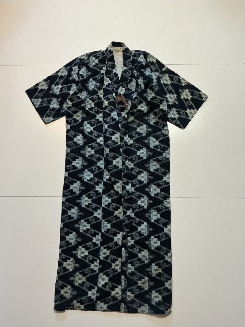 Vintage Japanese Japan Boro Indigo Yukinko Kasuri Noragi Old Cloth Kimono